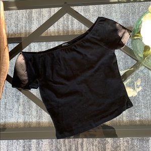 Short Sleeve Off the Shoulder Top